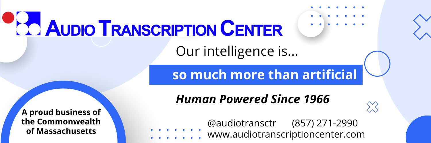 ad for audio transcription center